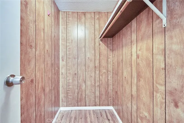 a view of wooden balcony