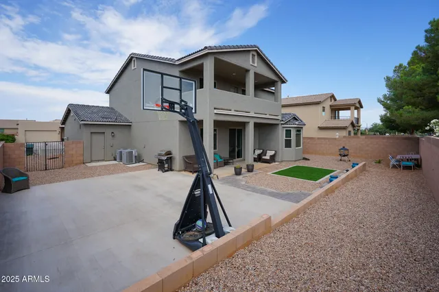 a view of outdoor space with seating