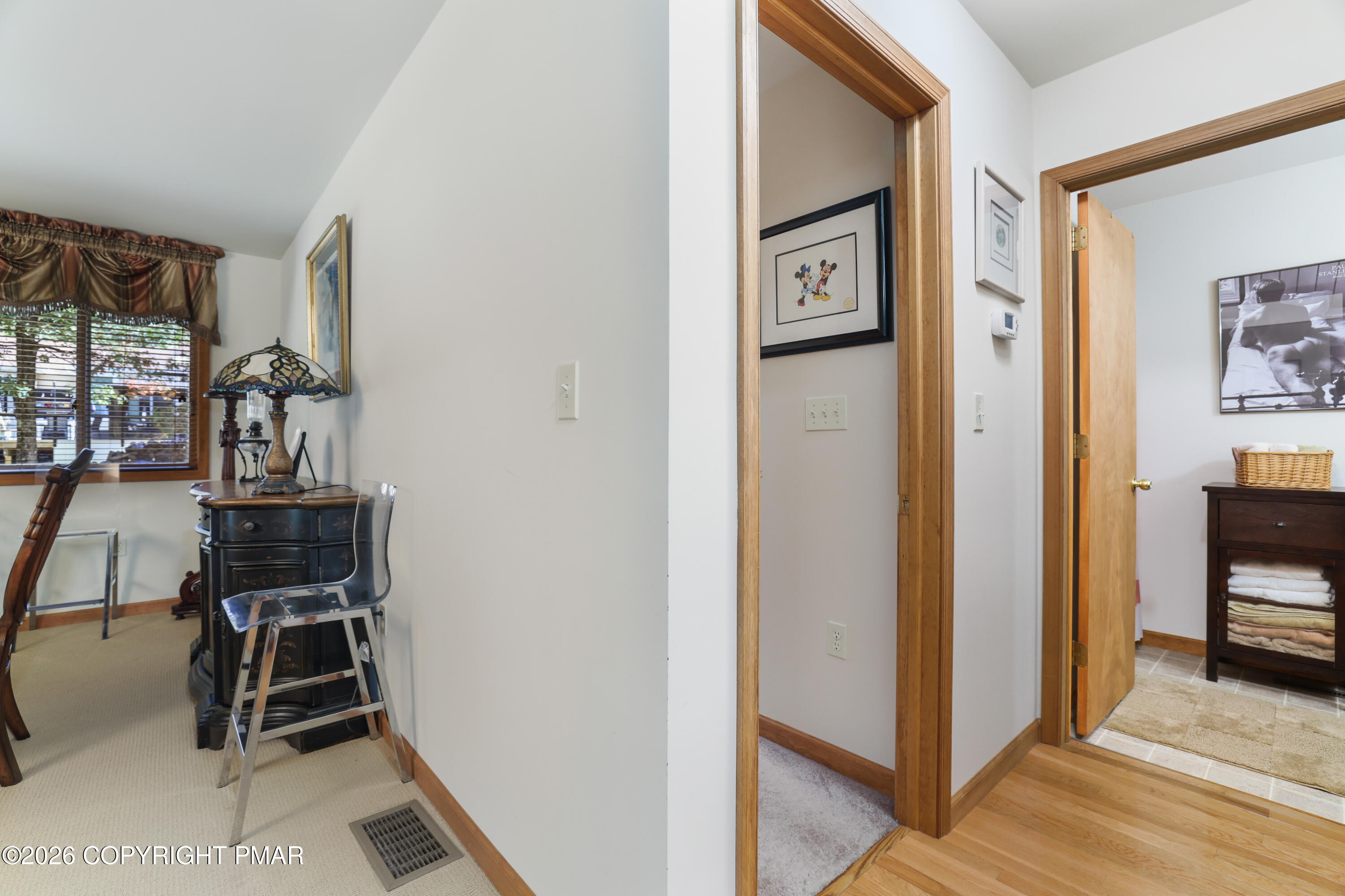3176 Bluebird Drive Bushkill, PA 18324 - Photo 19 of 50 a view of a hallway with workspace and a window