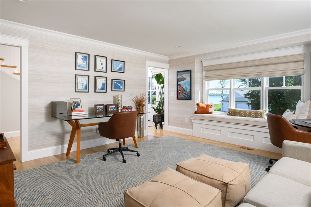 34 Highview Drive Hingham, MA 02043 - Photo 15 of 40 a living room with furniture and a large window