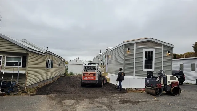 a view of a house with a patio