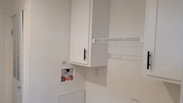 close up of a white cabinet