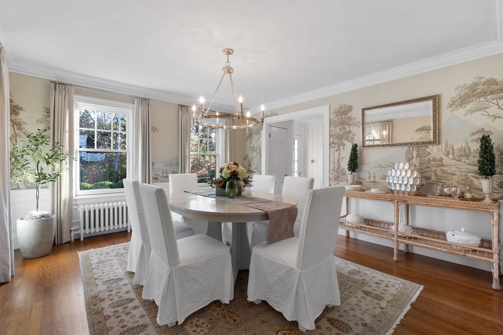 21 Rockridge Road Wellesley, MA 02481 - Photo 6 of 18 a view of a dining room with furniture and window
