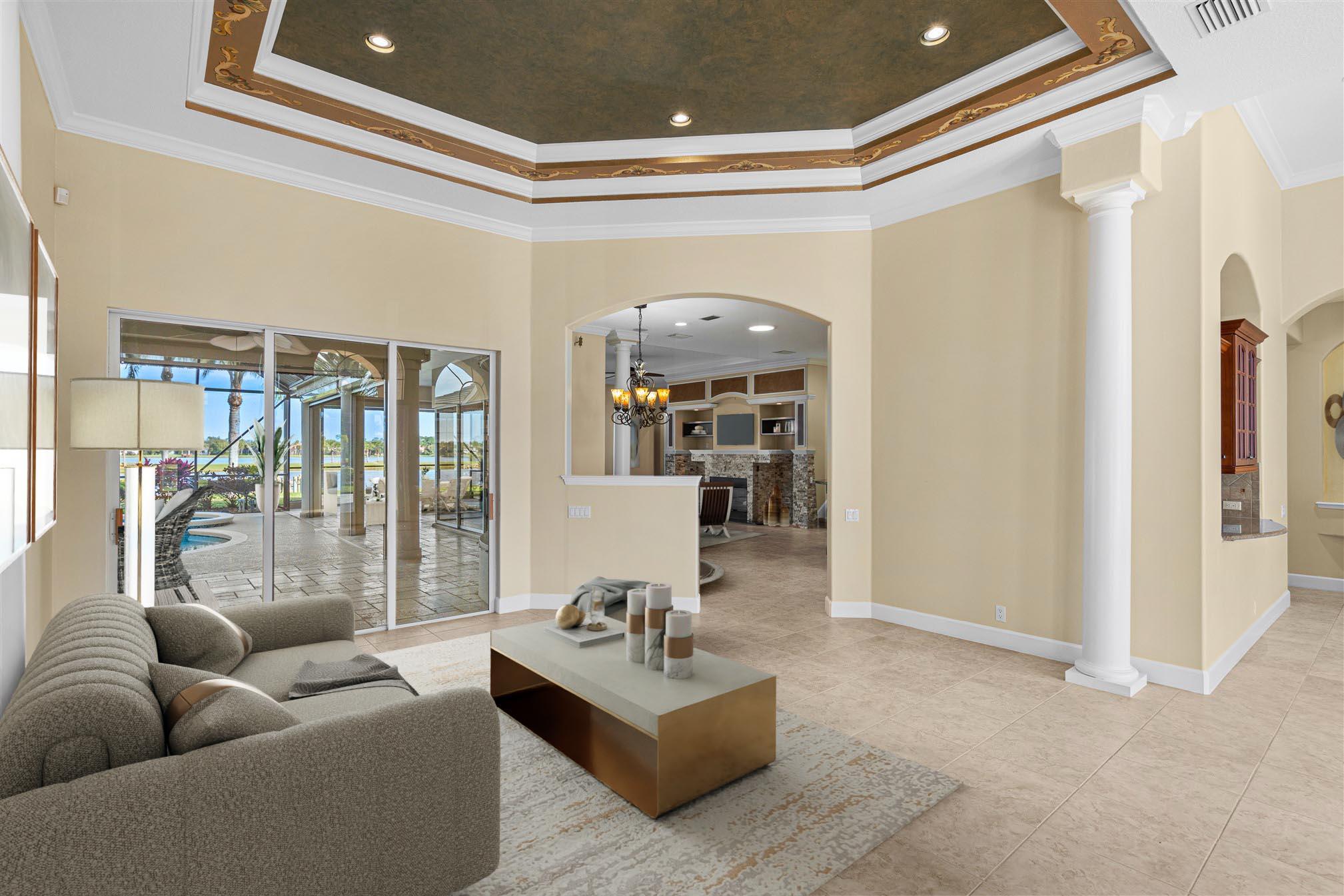 2863 BELLWIND Circle Rockledge, FL 32955 - Photo 12 of 79 a living room with furniture and a large window