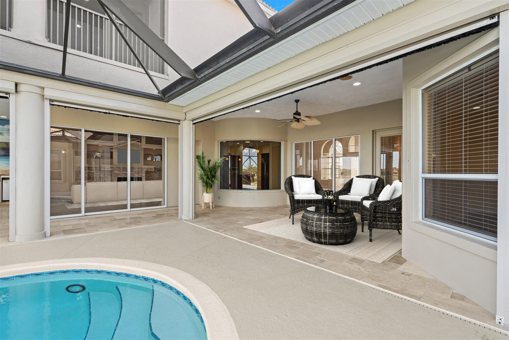 2863 BELLWIND Circle Rockledge, FL 32955 - Photo 58 of 79 a view of a dining room with furniture window and outside view