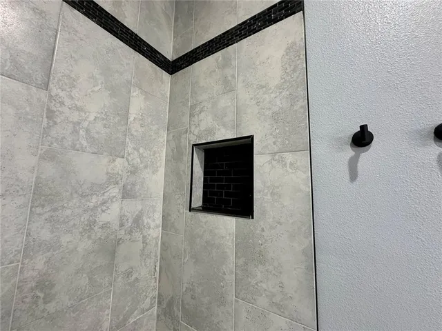 a close view of a shower