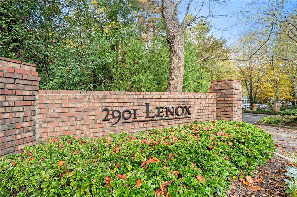 2901 Lenox Road Northeast, Unit 1002 Atlanta, GA 30324 - Photo 1 of 1 a sign on the side of a building