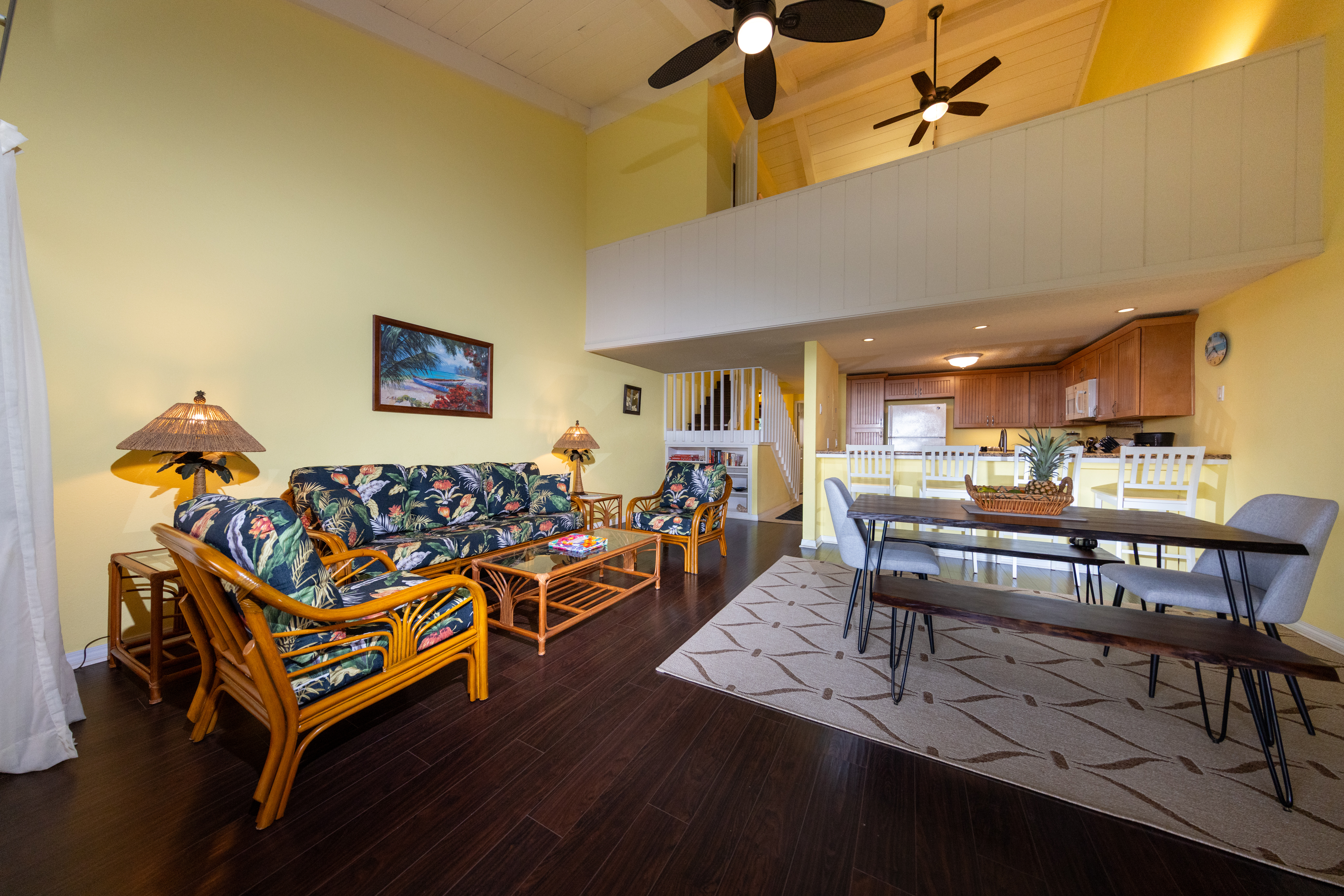 68-3840 Lua Kula Street, Unit D200 Waikoloa, HI 96738 - Photo 4 of 29 a living room with lots of furniture and a wooden floor