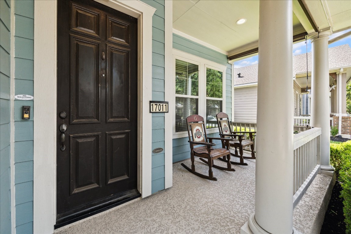 17011 Seminole Ridge Drive Cypress, TX 77433 - Photo 2 of 33 The front porch is perfect for relaxing and enjoying the neighborhood atmosphere.