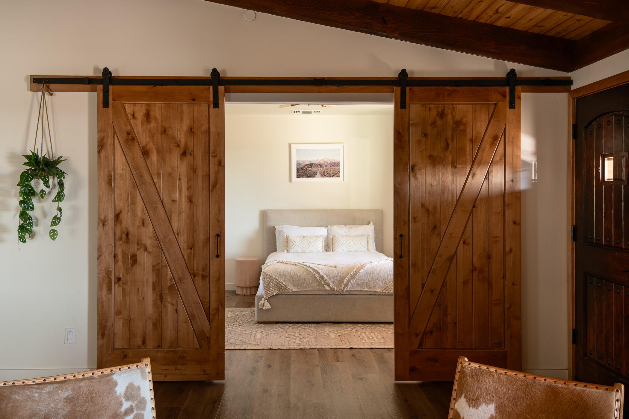 5544 Roy Rogers Road Pioneertown, CA 92268 - Photo 19 of 35 a bathroom with a shower and a mirror