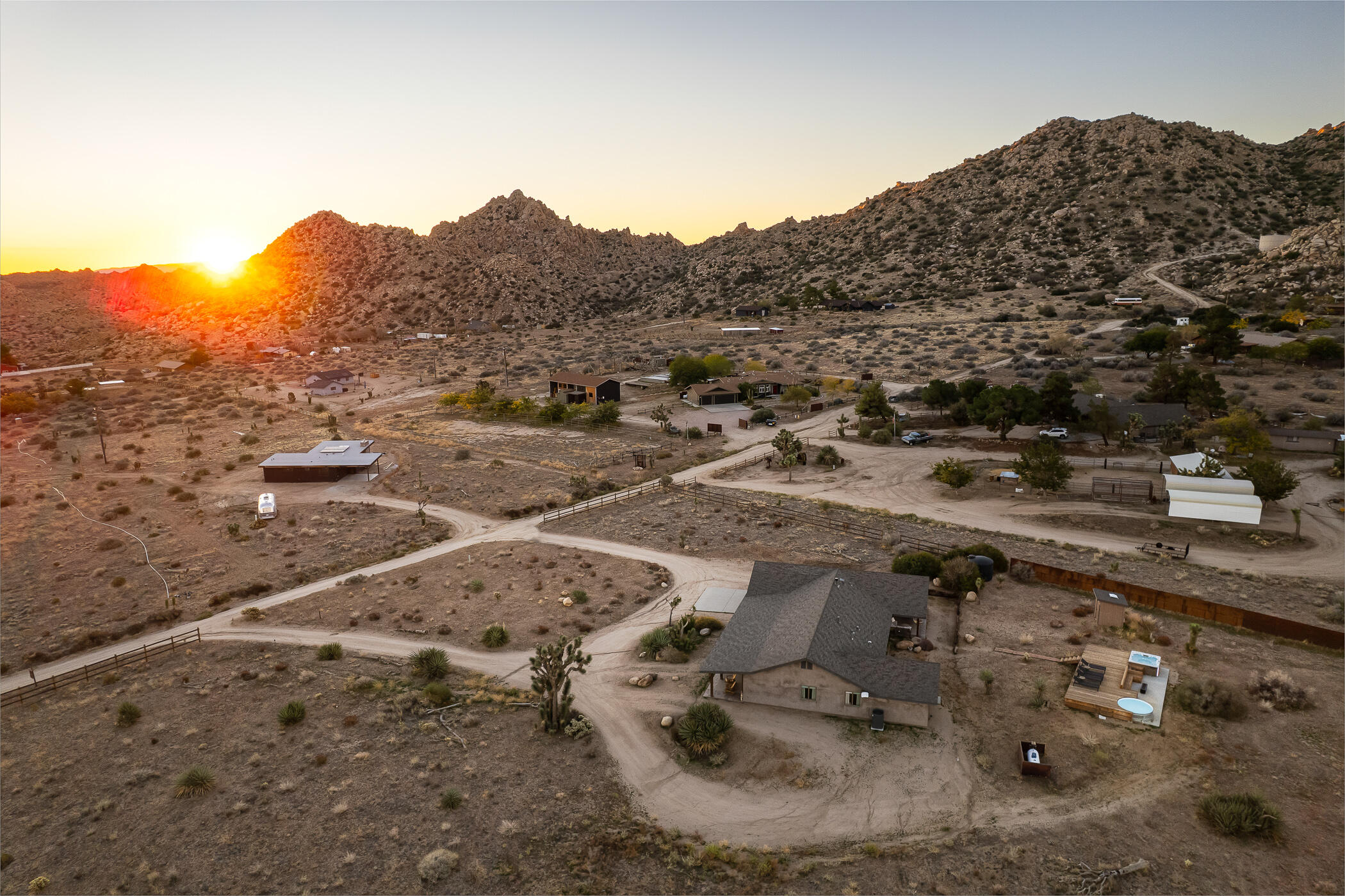 5544 Roy Rogers Road Pioneertown, CA 92268 - Photo 30 of 35 a view of a backyard of a house