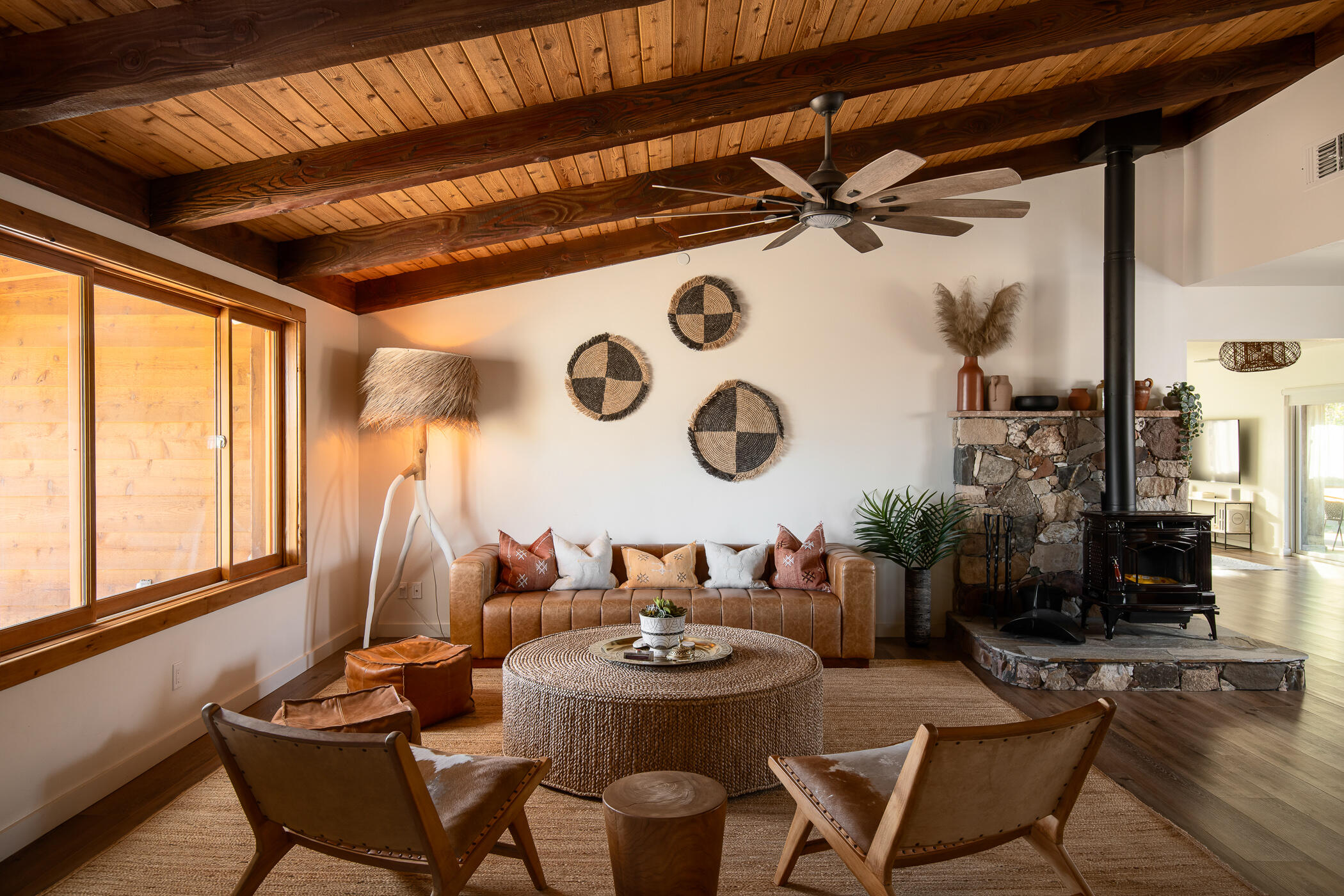 5544 Roy Rogers Road Pioneertown, CA 92268 - Photo 9 of 35 a dining room with furniture and wooden floor
