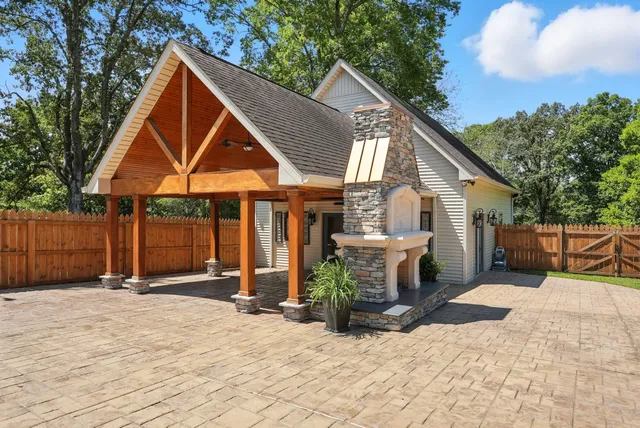 a front view of house with a yard