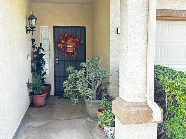 a sign that is in front of a door