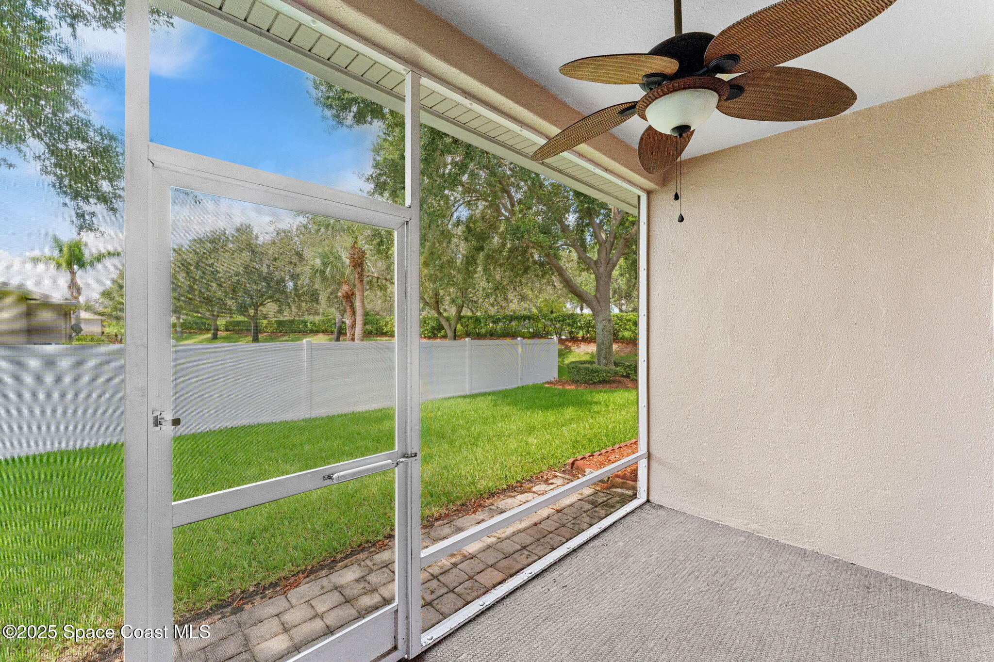 1910 Muirfield Way Southeast, Unit B Palm Bay, FL 32909 - Photo 20 of 34 a view of an outdoor space and porch