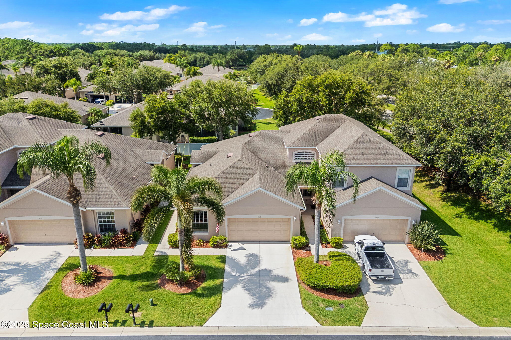 1910 Muirfield Way Southeast, Unit B Palm Bay, FL 32909 - Photo 22 of 34 an aerial view of a house