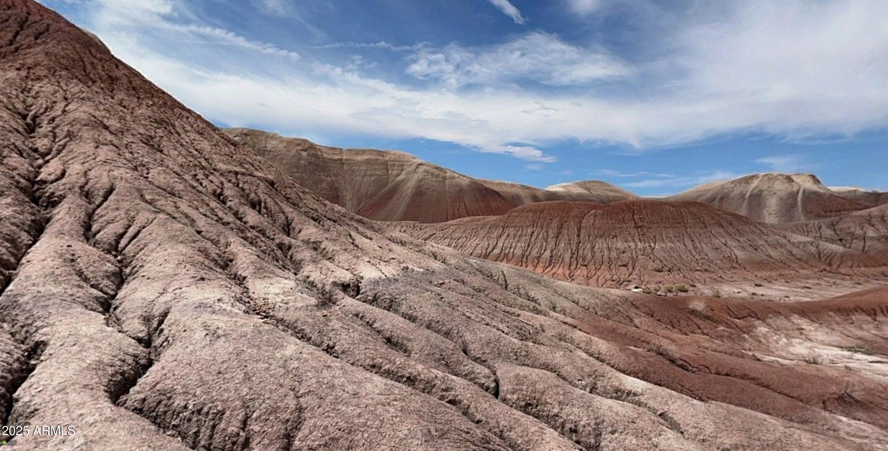 0 Un-named Road Joseph City, AZ 86032 - Photo 8 of 15 a view of a dry yard with mountains in the background
