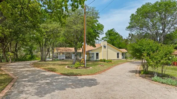 a view of a house with a patio