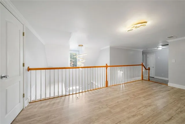 a view of an empty room