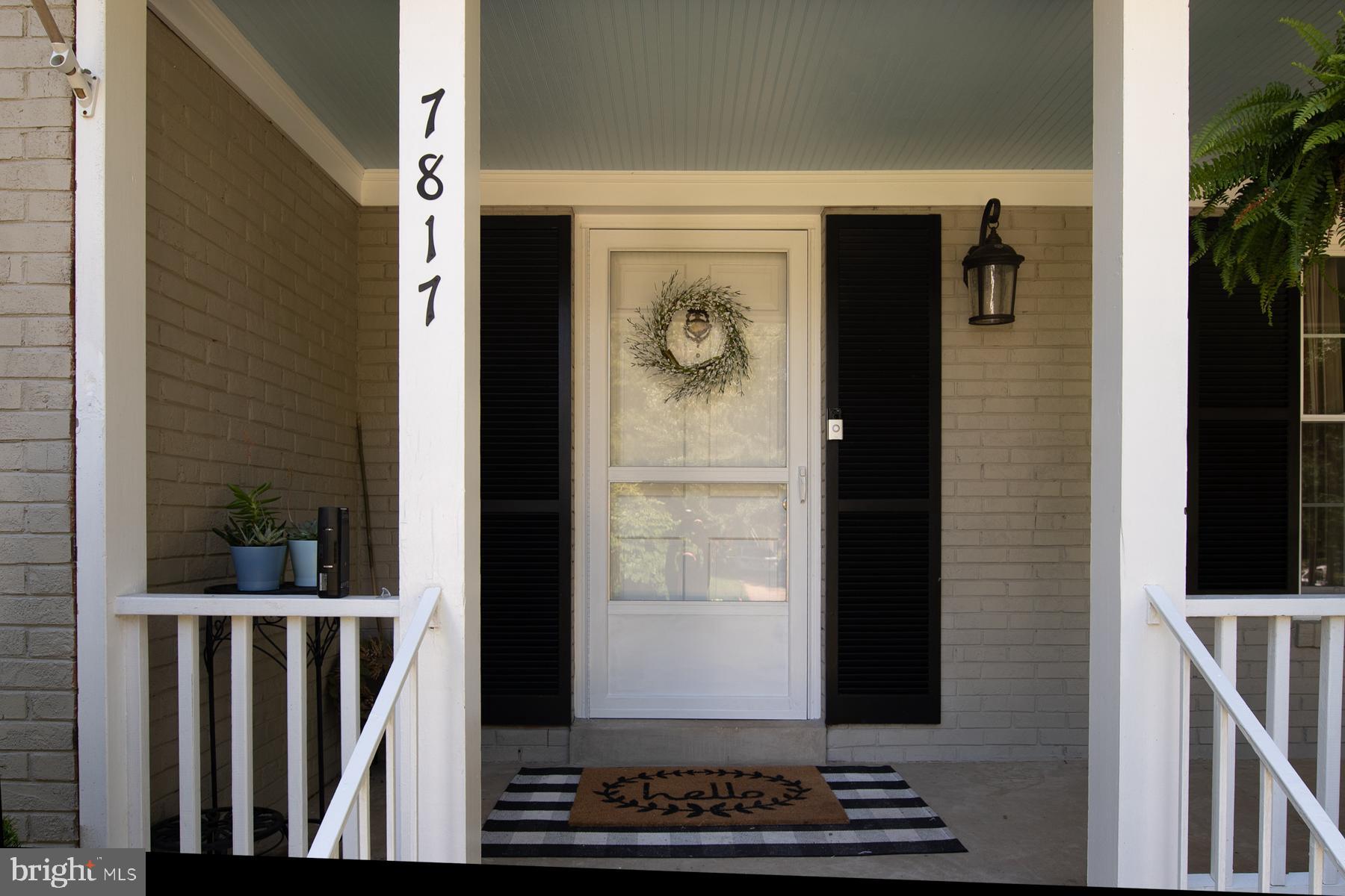 7817 Elba Road Alexandria, VA 22306 - Photo 3 of 49 Inviting Front Porch