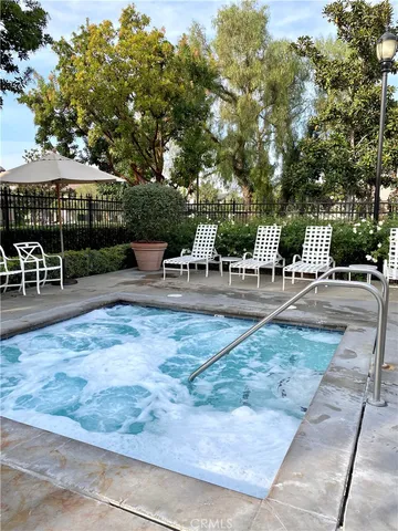 an outdoor view with patio