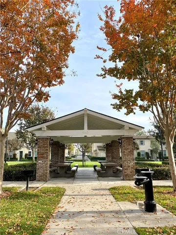a view of a chairs in front of house