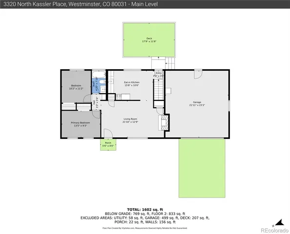 $494,900 | 3320 North Kassler Place, Westminster, CO 80031