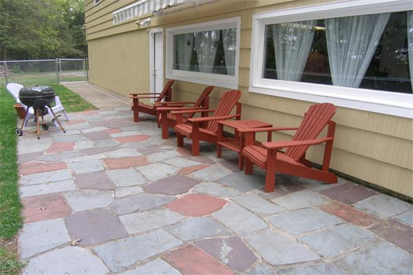 25 Jeffrey Road Wayland, MA 01778 - Photo 16 of 16 a view of a patio with table and chairs with wooden floor and fence