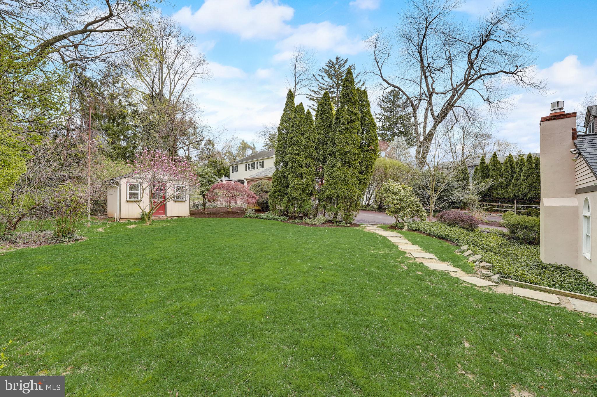 307 Waring Road Elkins Park, PA 19027 - Photo 48 of 59 Backyard including storage shed