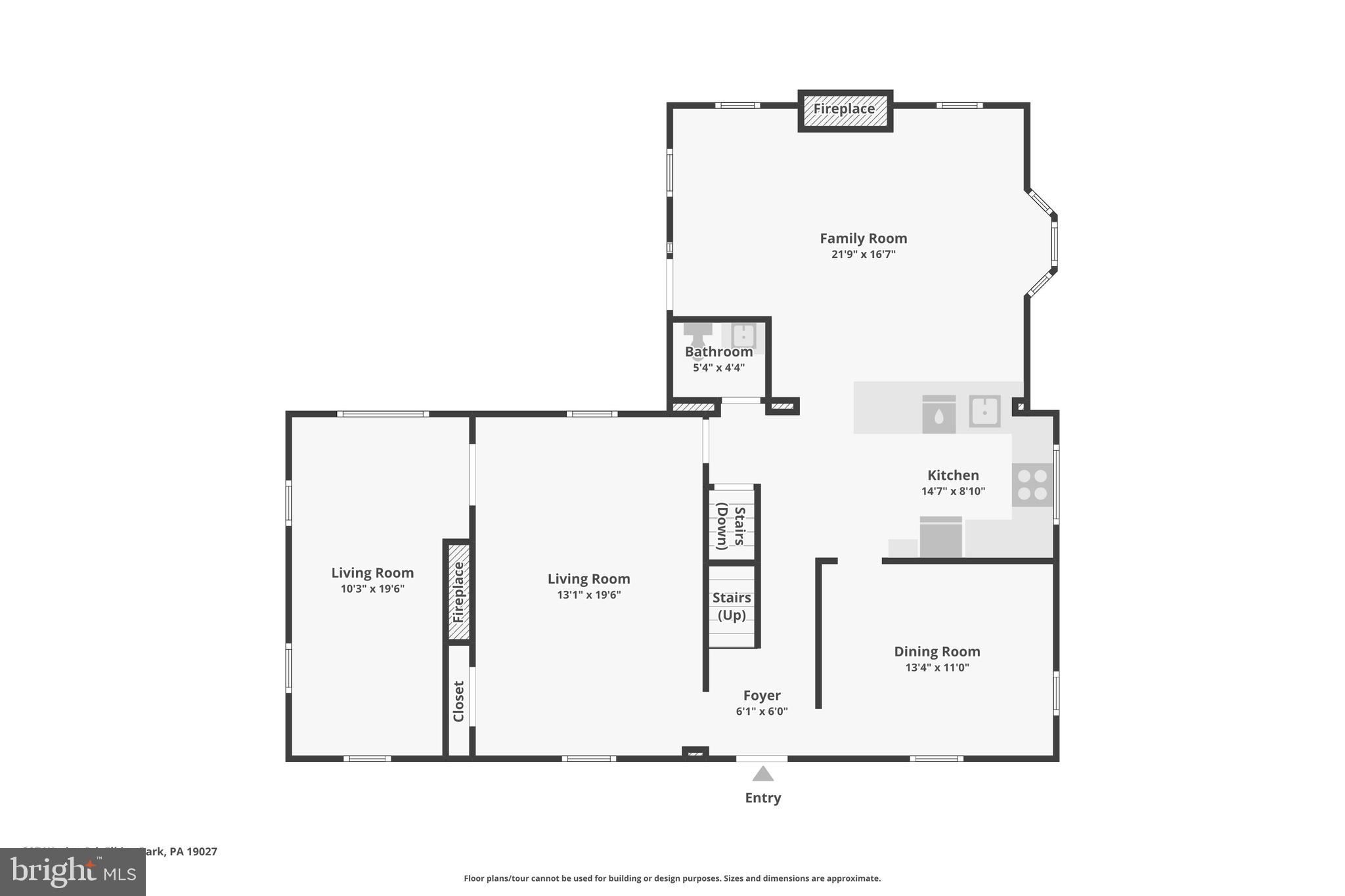 307 Waring Road Elkins Park, PA 19027 - Photo 57 of 59 First Floor Plan