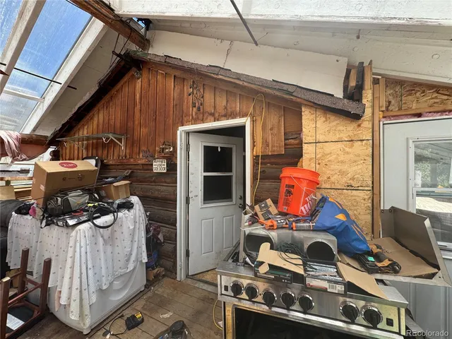 a room with storage and utility