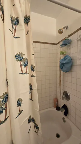 a bathroom with a sink and a shower