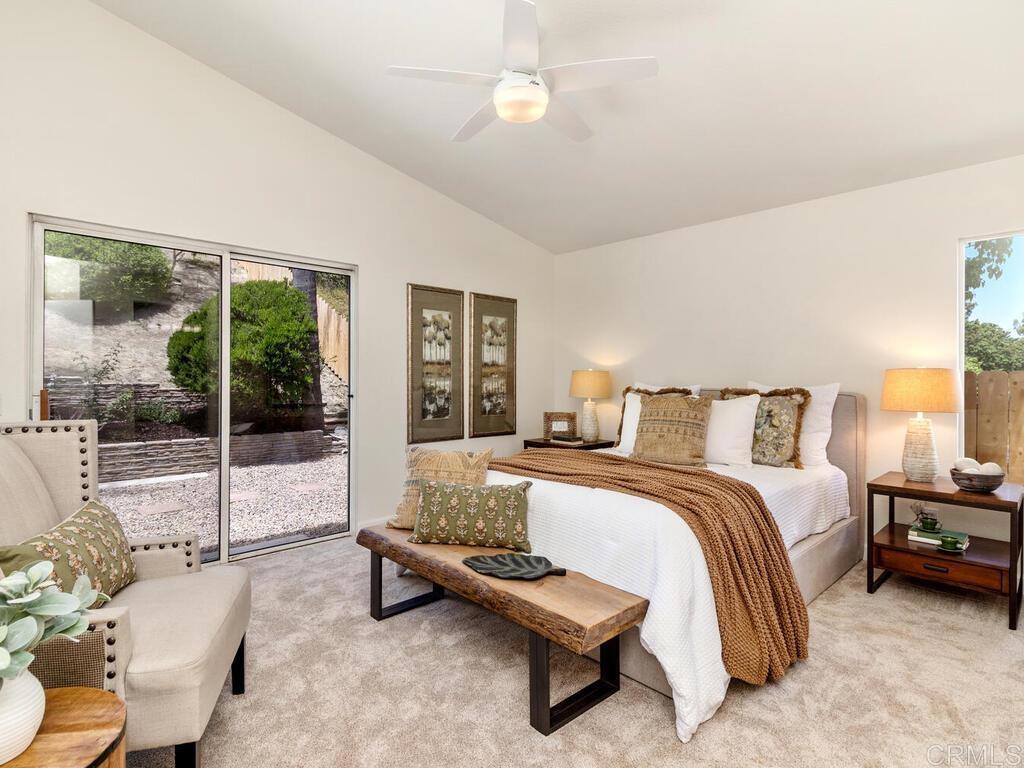 1219 Sunglow Drive Oceanside, CA 92056 - Photo 21 of 40 The Primary Suite has a sliding glass door that leads you out to the Backyard