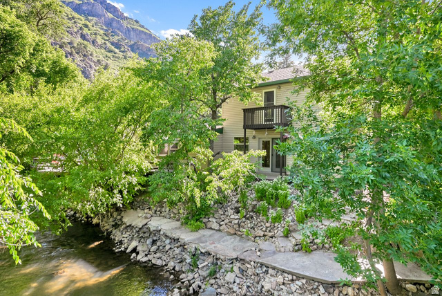 655 Ogden Canyon Road Ogden, UT 84401 - Photo 8 of 50 Riverside property with multi-level outdoor access, featuring a private balcony and ground-level patio