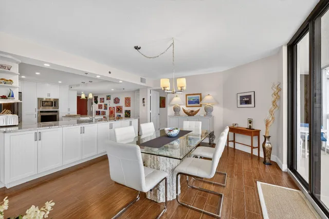 a view of a balcony with city view