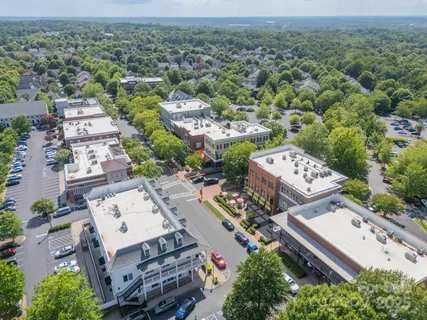 an aerial view of a city with lots of residential buildings
