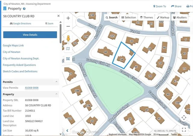 $2,598,000 | 58 Country Club Road, Newton, MA 02459
