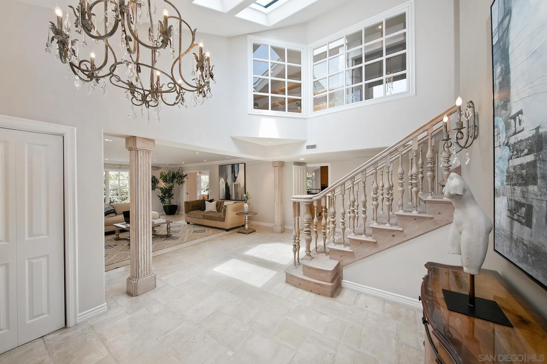 8491 Cliffridge Lane La Jolla, CA 92037 - Photo 16 of 38 a view of entryway and livingroom with furniture