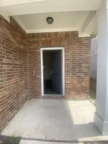 a view of wooden door