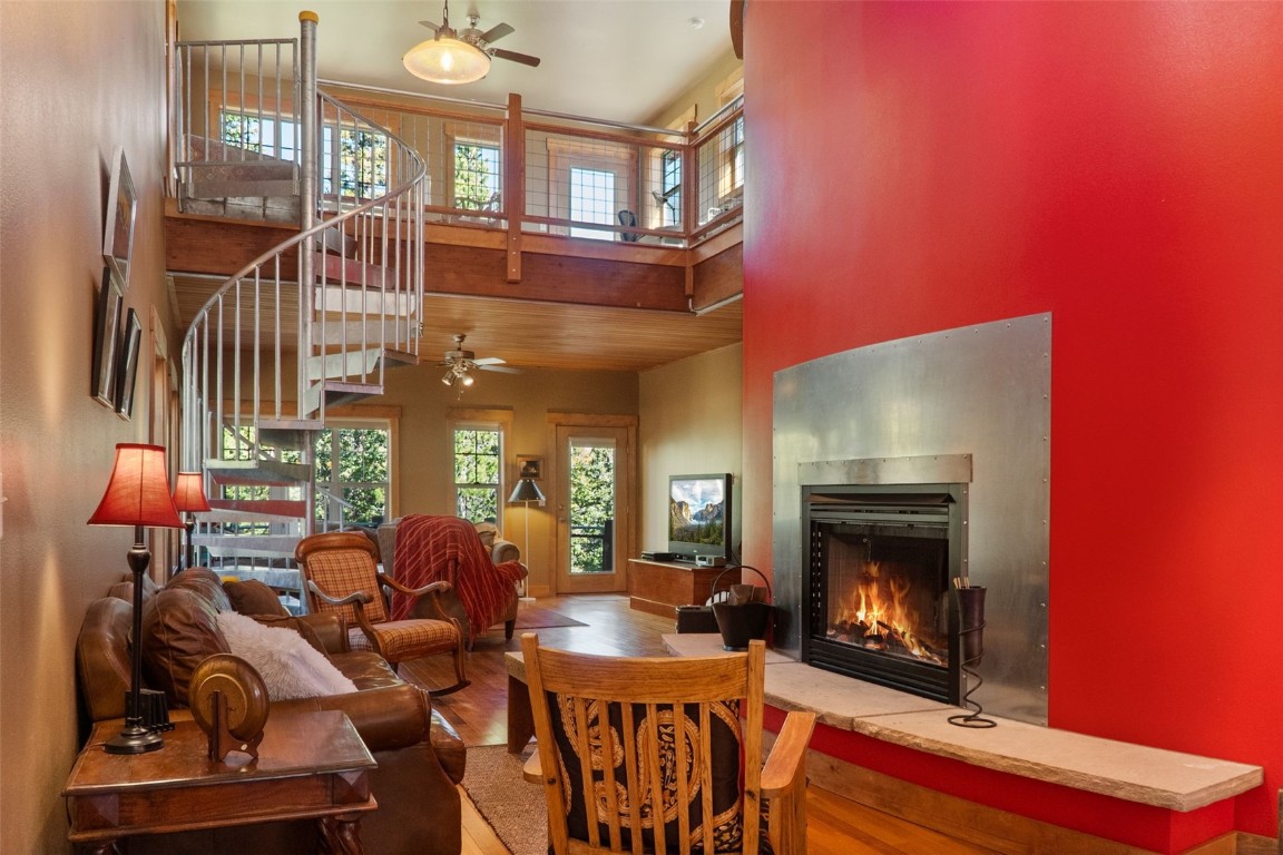 44 Gold Trail Circle Fairplay, CO 80440 - Photo 5 of 40 a living room with fireplace furniture and a fireplace