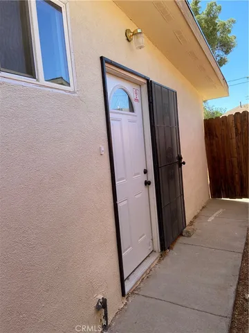 a view of front door