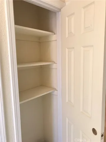 a close view of closet