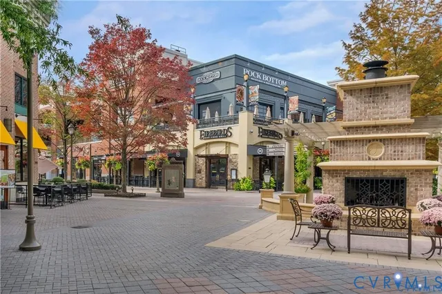 a view of a building with a street