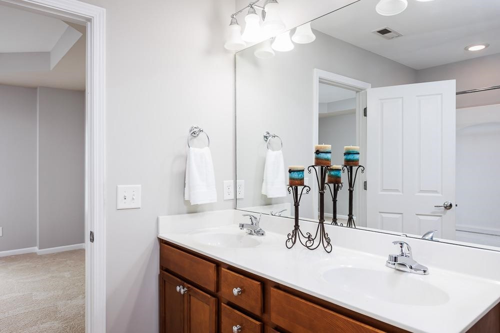 8714 Redcrest Place Raleigh, NC 27617 - Photo 17 of 29 Dual Sink Vanity