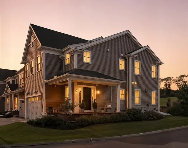 a front view of a house