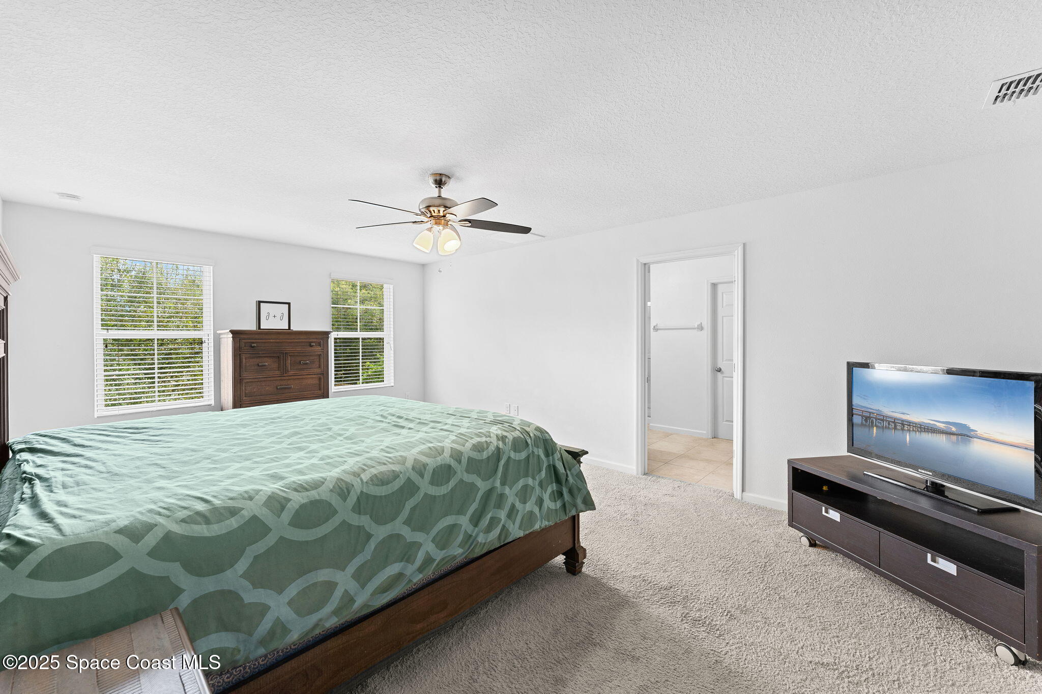 262 Alamere Drive Southwest Palm Bay, FL 32908 - Photo 12 of 34 a bedroom with a bed and a television