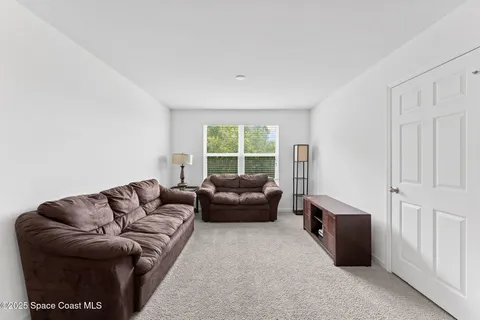 a view of backyard with green space