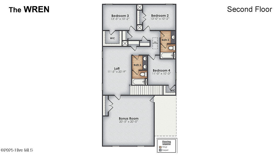 1065 Sandy Heights Loop Leland, NC 28451 - Photo 41 of 41 Wren Floorplan-Second Floor Bonus