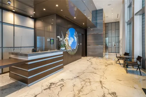 a view of a city with tall buildings