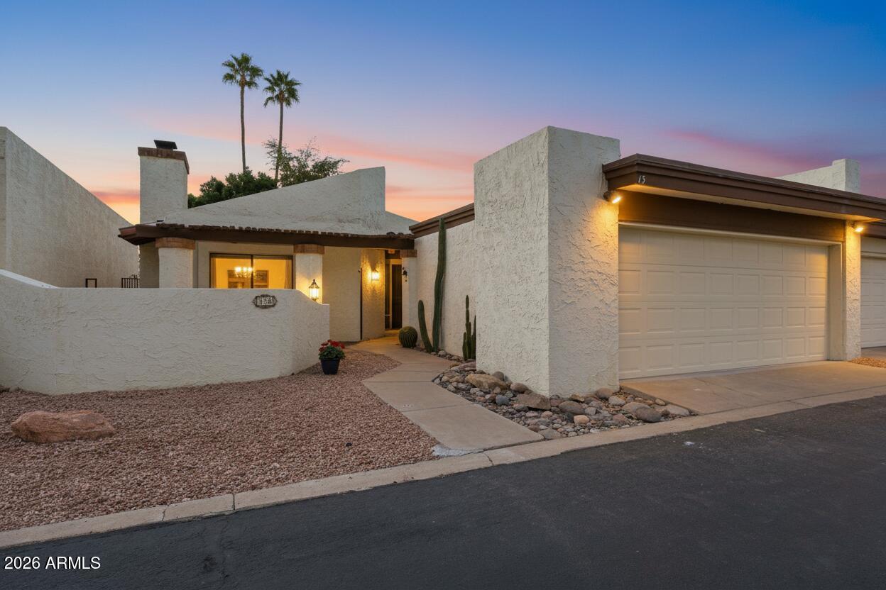 Twilight Front of the house